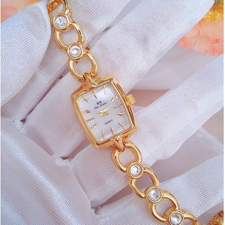 Fashion Quartz Watch Diamond Armband