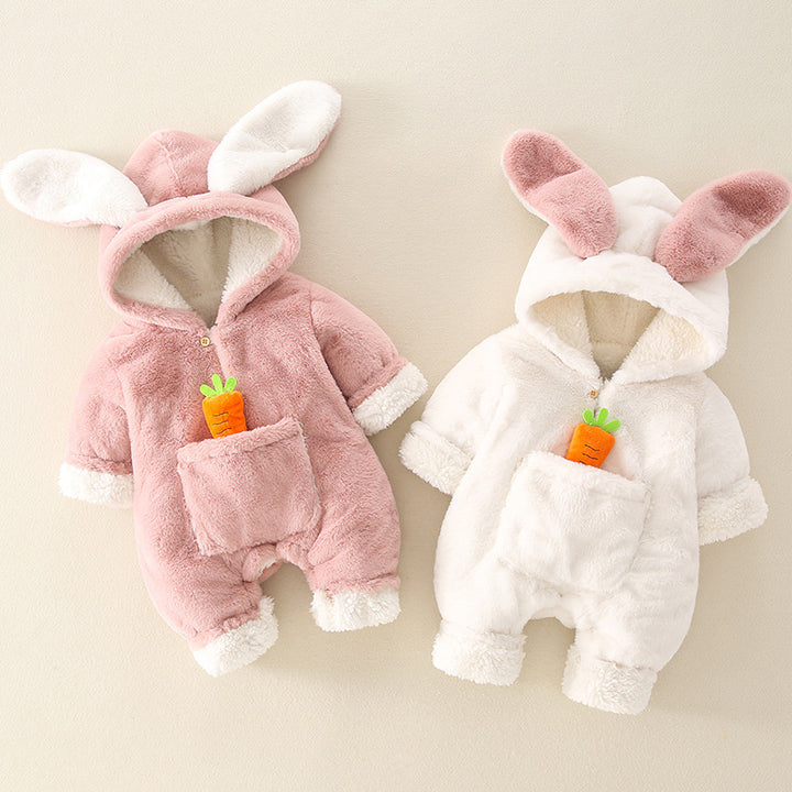 Bunny süper sevimli net net kırmızı bebek kıyafetleri