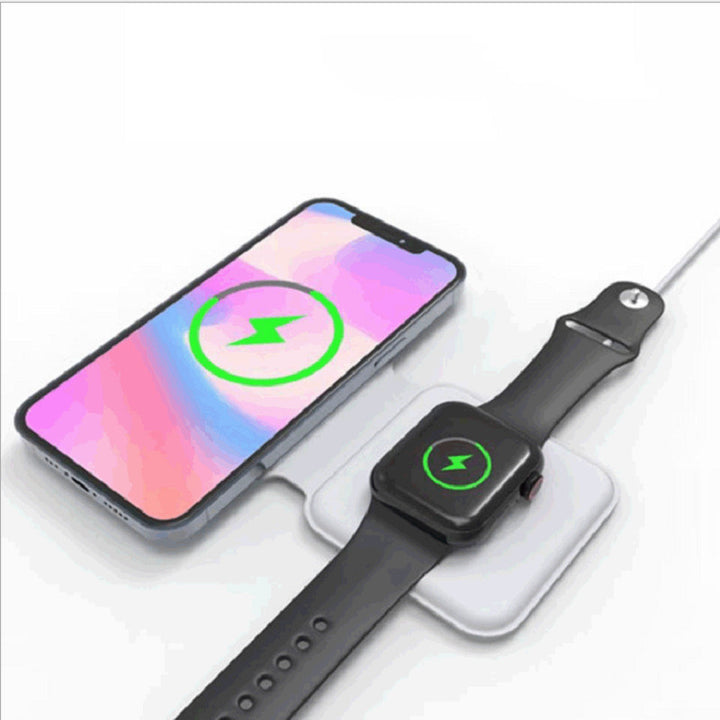 2 in 1 Magnetic Wireless Charger 15W Charging Dock Wireless QI Fast Charger