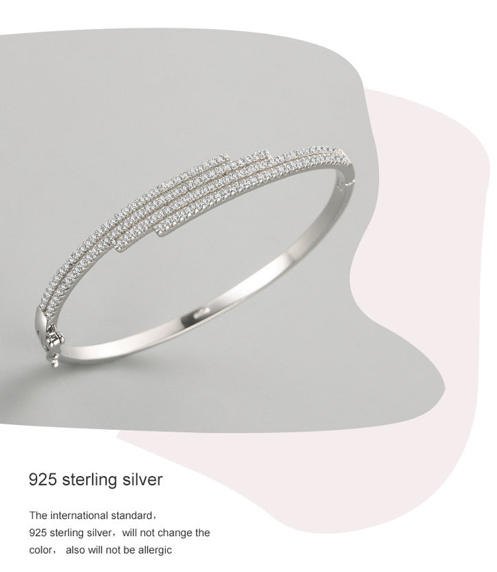Модна линия S925 Сребърна гривна за жени