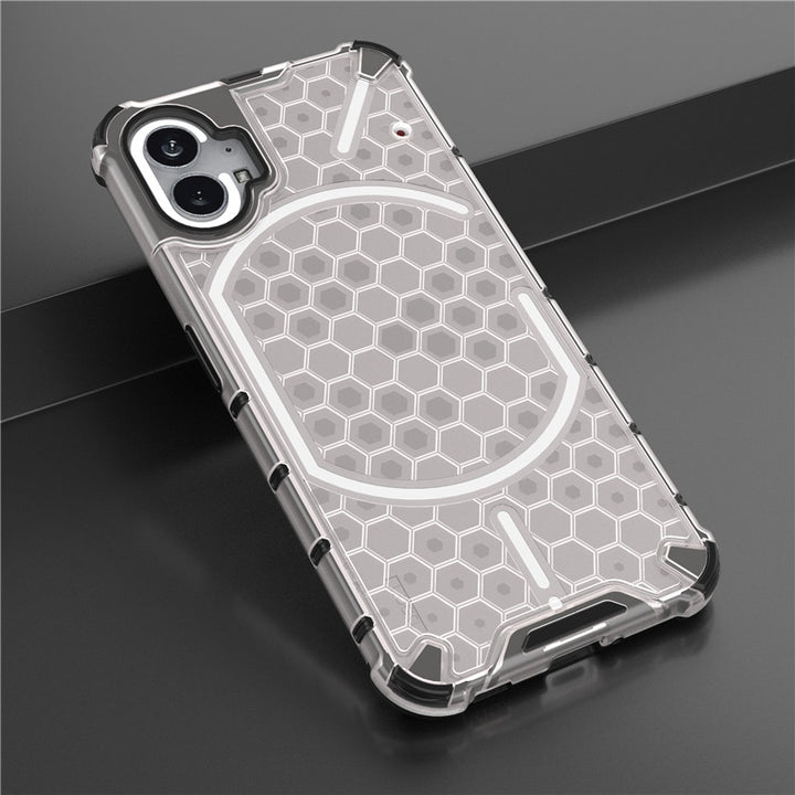 Honeycomb Drop-resistant Phone Case Transparent Creative Armor