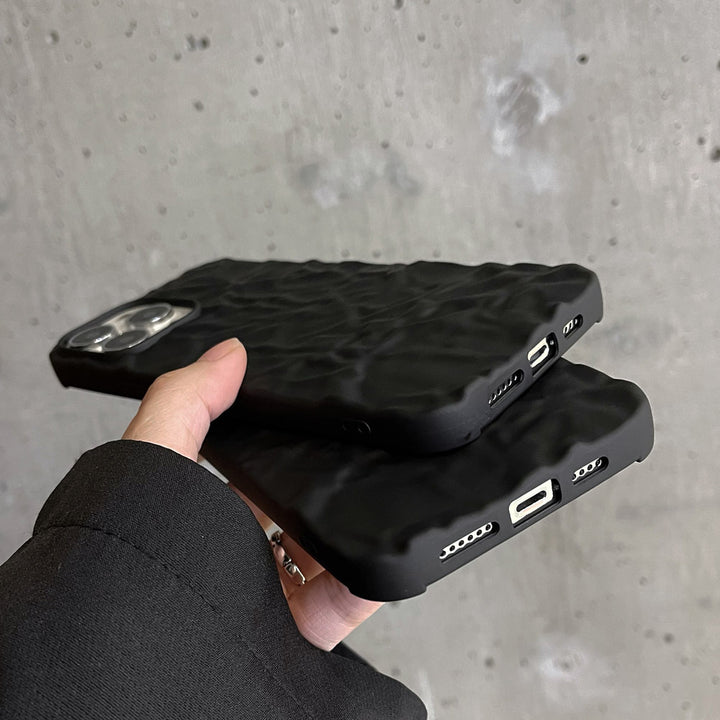 Case de protección de teléfono móvil de papel de aluminio de color sólido