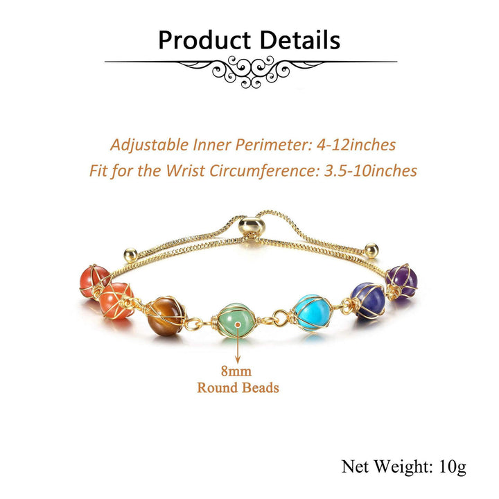 Bracelet Bracelet Natural Stone Seven Gems