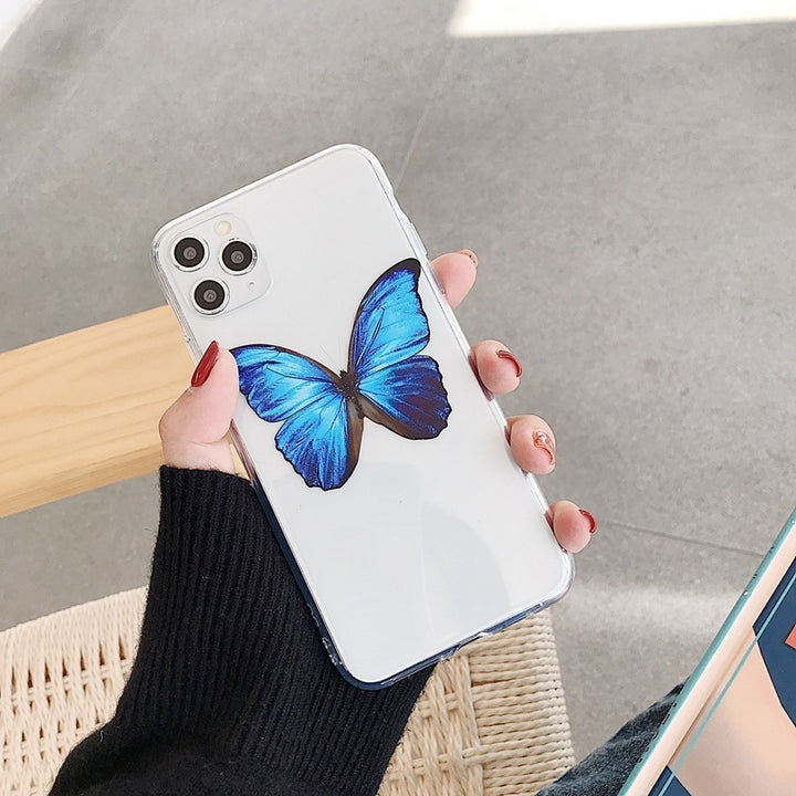 Caixa de telefone aplicável Silicone Butterfly Protetive Creative Soft Shell