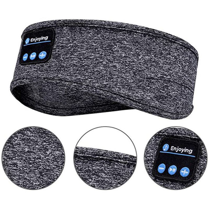 Draadloze Bluetooth slaaptelefoon hoofdband dunne zachte elastiek comfortabele muziek oordelefoons oogmasker voor zijslaapsporten