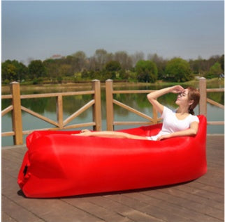 Utendørs luftsofa Rask oppblåsbar lekbag Hangout Lounger Beach Air Bed Folding Sovepose Lazy Sofa Lazy Air Sofa