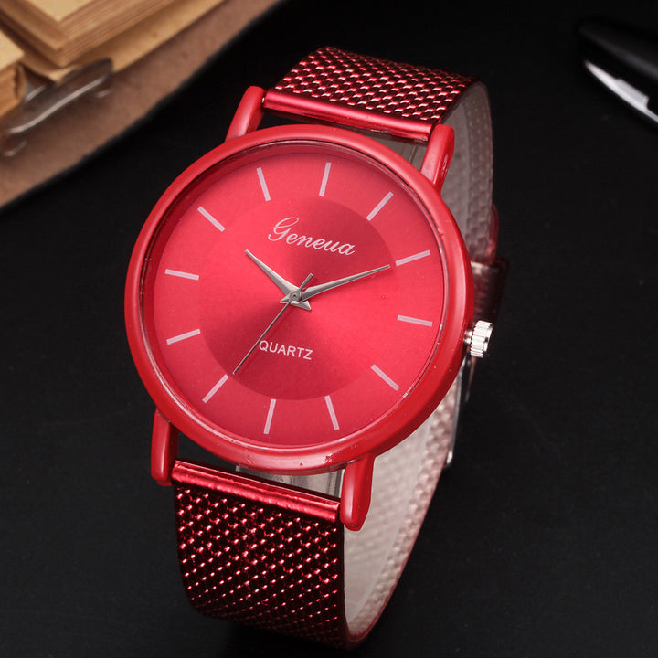 Mesh Quartz Couple Neva Watch Female