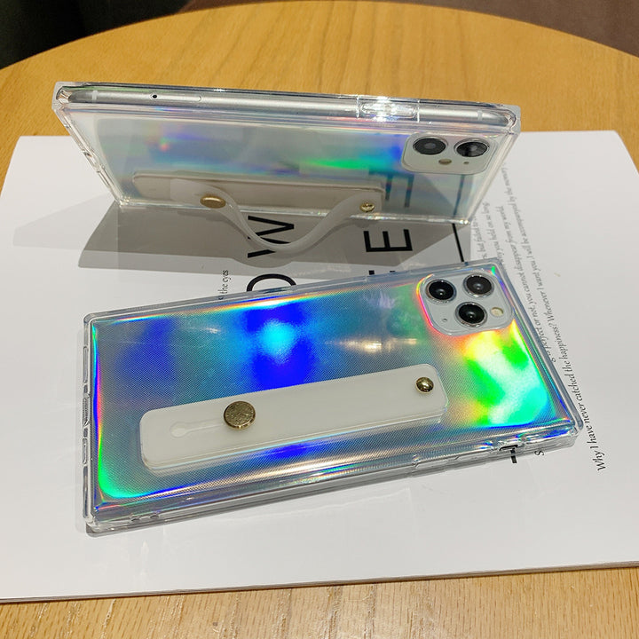 Vierkante transparante TPU -laser kartonnen telefoonhoes