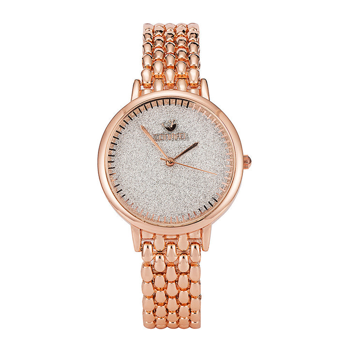 Wind Summer New Fashion Simple Full Diamond Small Dial Quartz Watch Ladies