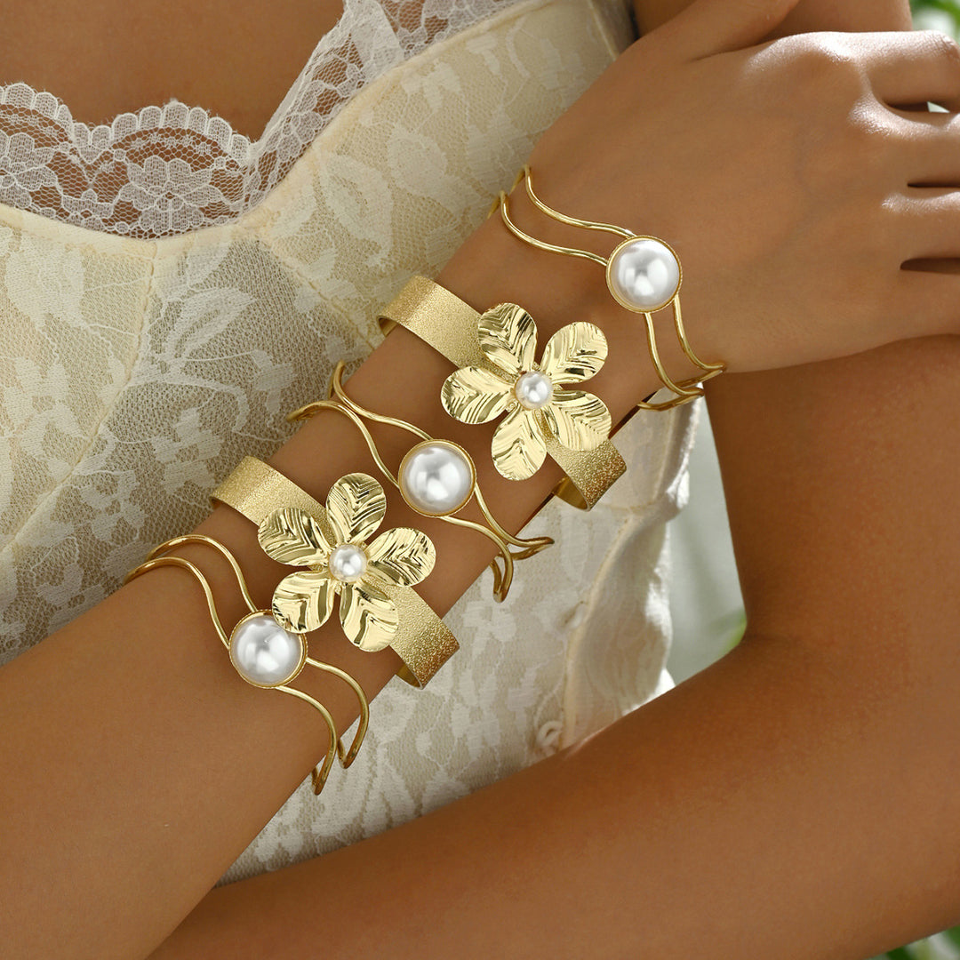 Bracelet Flower Bracelet Hip Hop Pearl Inleagtha