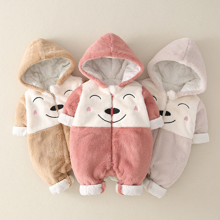 Baby''s Jumpsuit winter thickened cotton padded jacket baby clothes