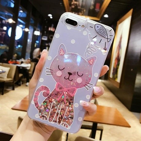 Съвместими с Apple, Cat Phone Cases за iPhone 6 до iPhone x