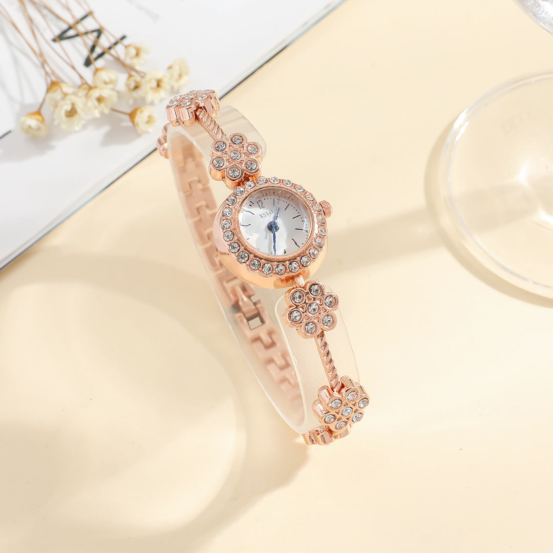 Reloj de brazalete de combate de diamantes femeninos