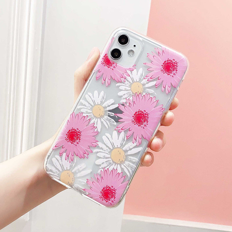 Kompatibel med Apple, Flower Silicone Phone Case