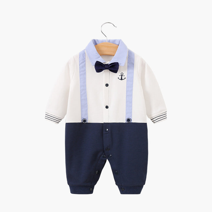 Gentleman's babykläder långärmad baby onesies