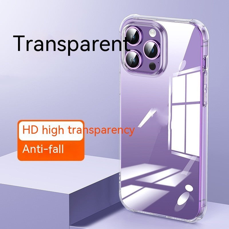 Cas de protection de téléphone mobile transparent anti-automne