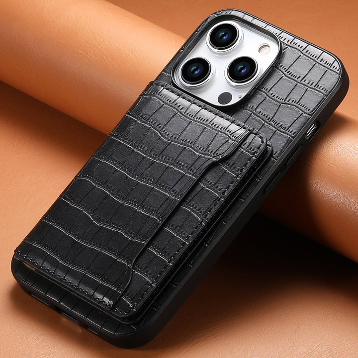 Card Pattern Leather Case Phone Case