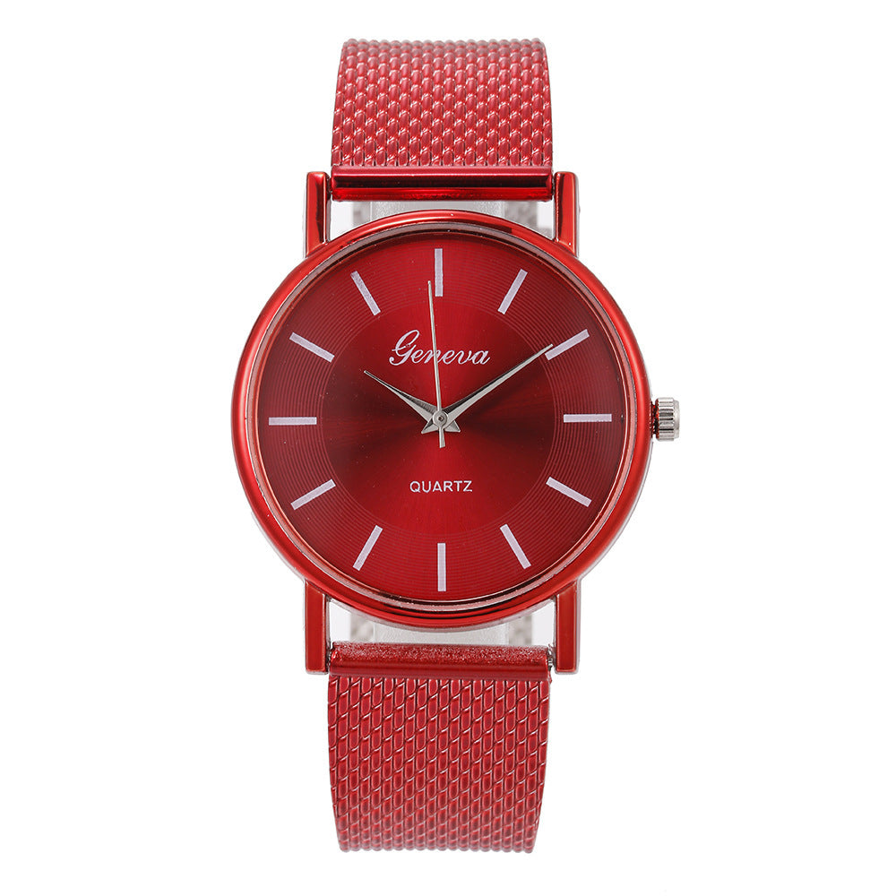 Mesh Quartz Par Neva Watch Female