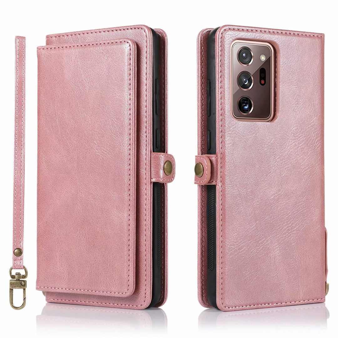 S21 Doka Phone Case S21 Crazy Horse Pattern Magnetic Buckle Leather Case