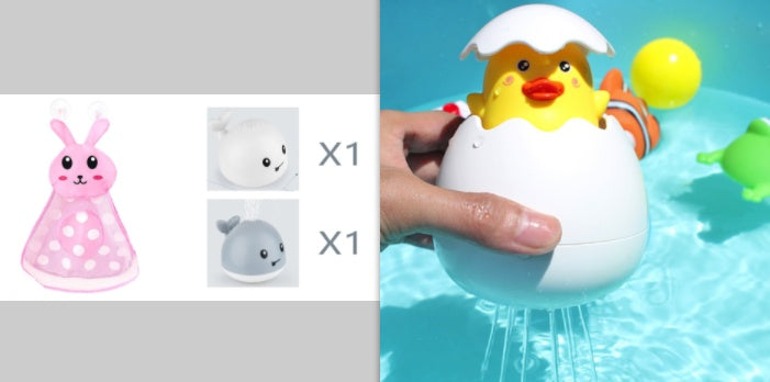 Yeni bebek banyo banyosu elektrikli indüksiyon balina spreyi küçük oyuncak