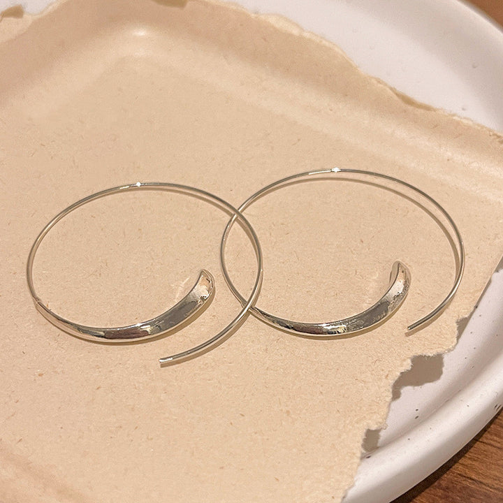 Boucles d'oreilles bracelettes simples froides pour femmes exagérées