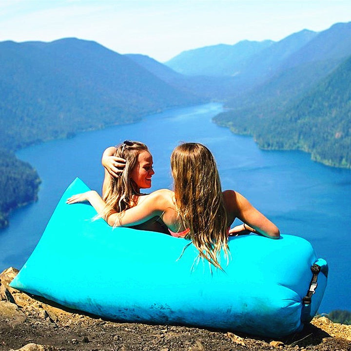 Kültéri levegő kanapé gyors felfújható laybag társalgó tengerparti légágyás hálózsák lusta kanapé lusta levegő kanapé