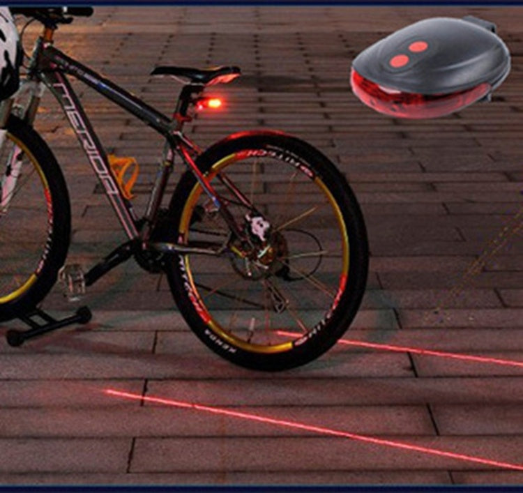 Lumina de coadă pentru bicicletă (5late+2laser)