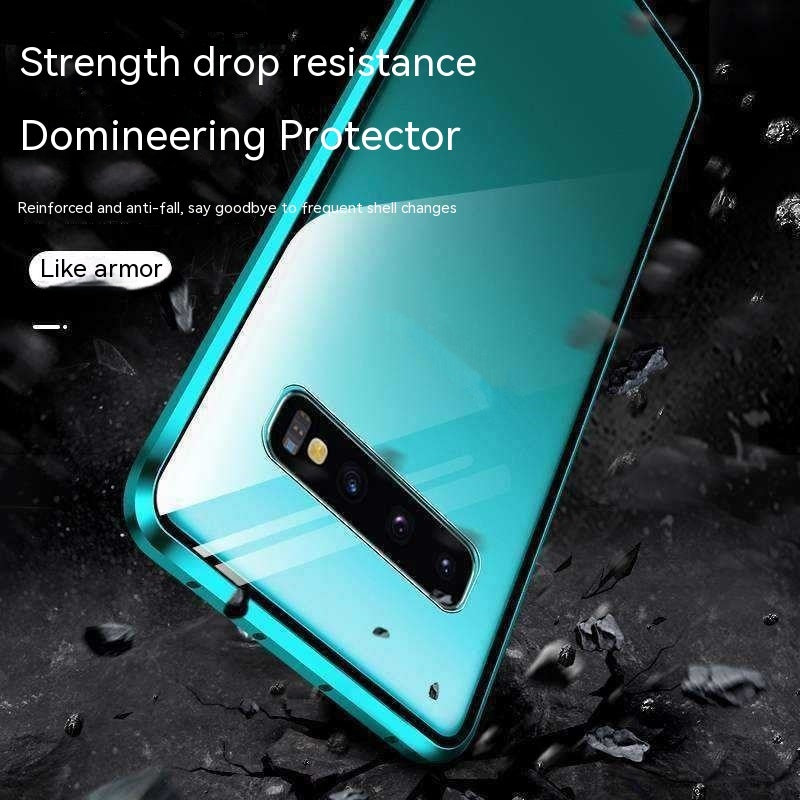 Double-sided Glass Magnetic King Metal Frame All-inclusive Phone Case