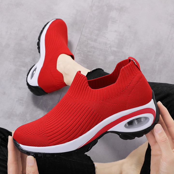 Zapatillas de zapatillas para folletos malla de cojín de aire transpirable zapatos deportivos