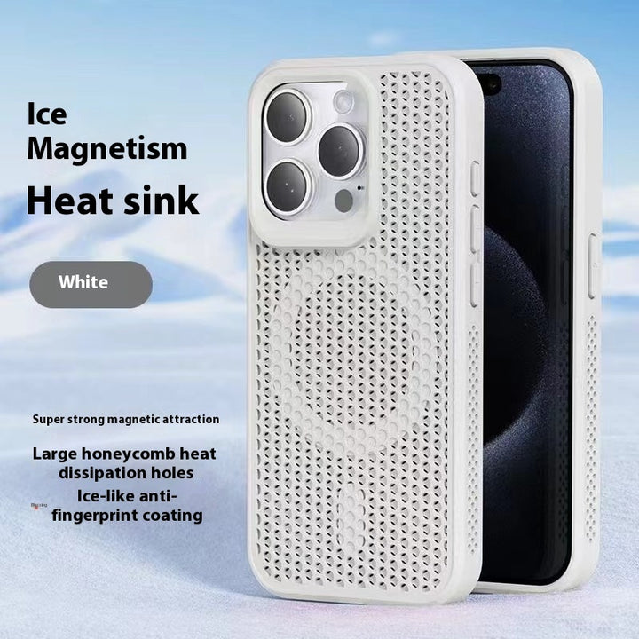 Einfache Waben -Mesh Magnetic Phone Hülle