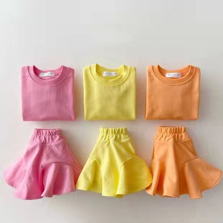 Şık giyim takım elbise bebek eğlence çocuk giyim şeker rengi
