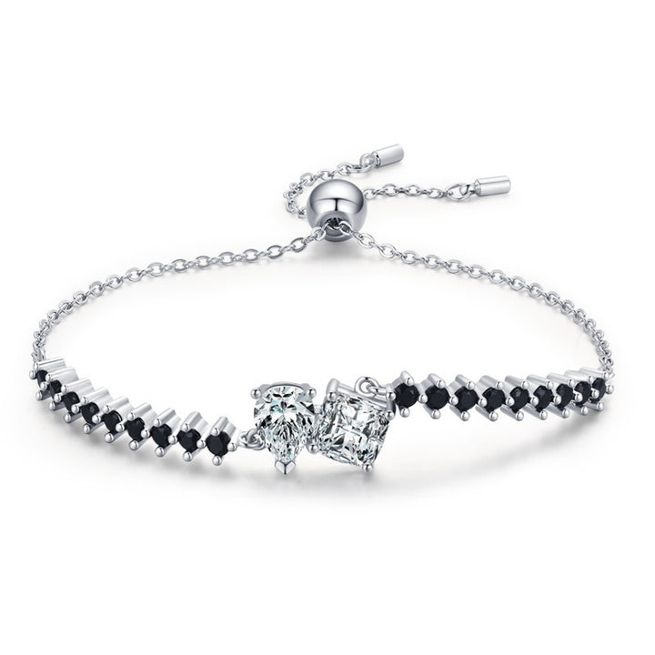 Bracelet Diamond Bracelet na mBan Eorpach agus Meiriceánach Bracelet Micrimhilseogra Zircon Inleagtha