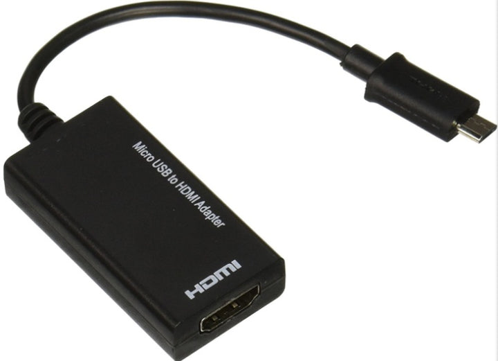Anzeige von Port Micro USB auf HDMI -Adapter 12 cm Kabelwandler Leichte Anzeigeport -Connector Smartphone -TV -Projektor Connect TV -Projektor