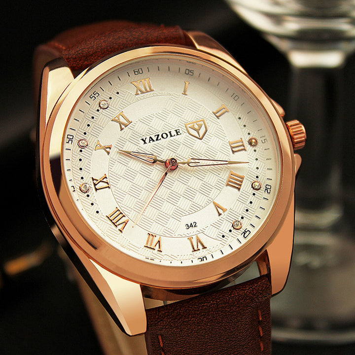 Quartz de montre pour hommes d'affaires