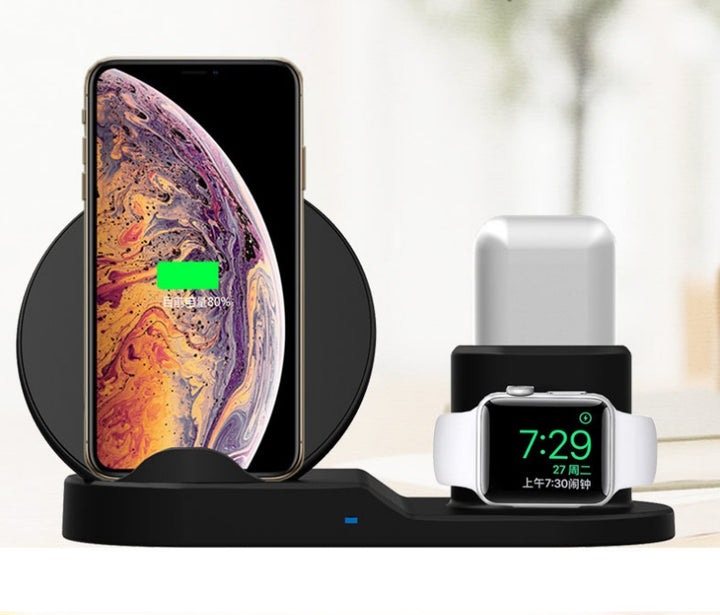 Compatibil cu Apple, 3 în 1 încărcător wireless