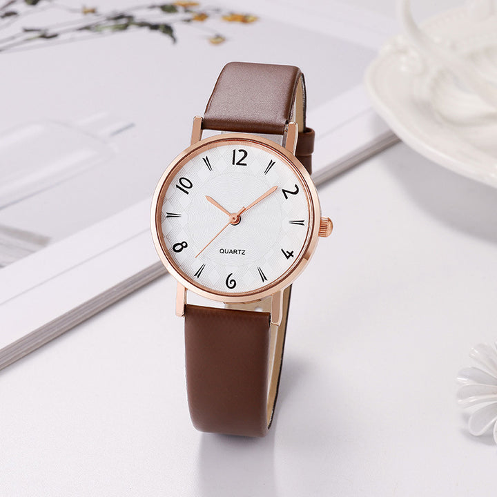 Moda de la mujer Simple Casual Starry Sky Dial Reloj