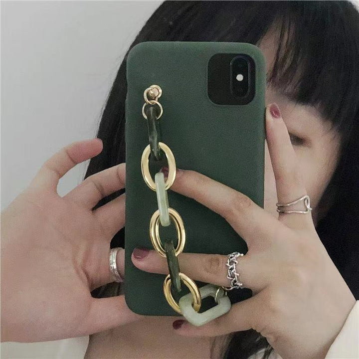 Suitable For Korean Style Emerald Agate Bracelet Mobile Phone Case