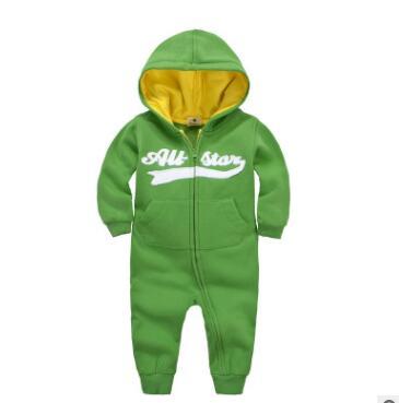 Copiii Onesies Haine de toamnă și iarnă pentru bebeluși Plus Catvet Hood cu mâneci lungi Romper Romper Îmbrăcăminte pentru copii