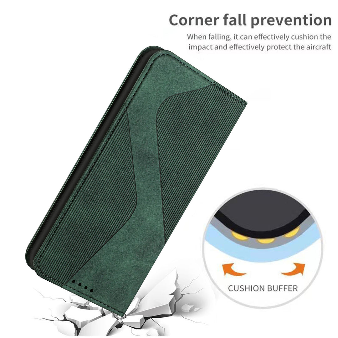 Three-slot Strong Magnetic Suction Flip Card Mobile Phone Leather Case