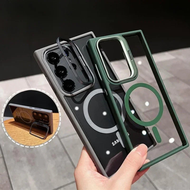 Telefoonhoes magnetische lens frame metalen beugel