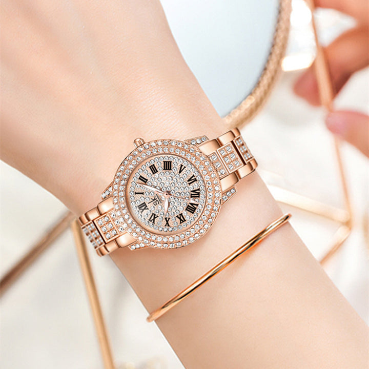 Reloj de temperamento de diamantes de moda femenina