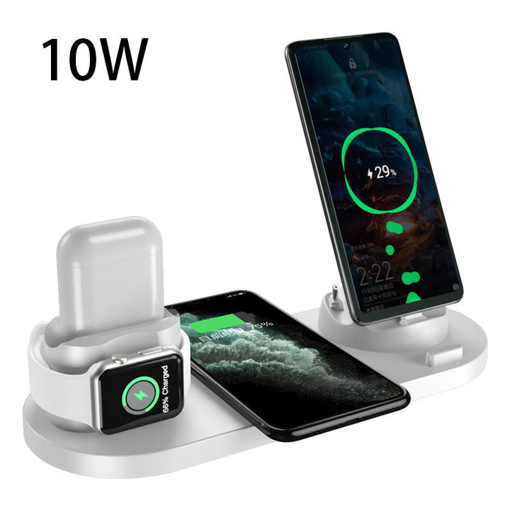 Беспроводное зарядное устройство для iPhone быстрое зарядное устройство для телефона быстро зарядка для телефона 6 в 1 зарядной станции док -станции