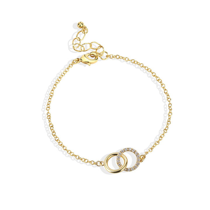 Bracelet d'or authentique plaqué en cuivre simple