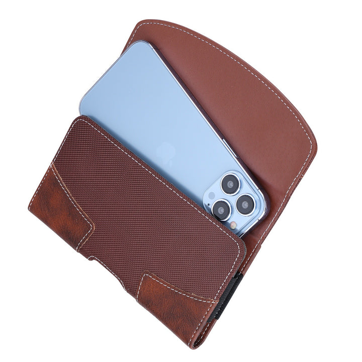 Bolsa de cintura para teléfono de cuero universal de cuero