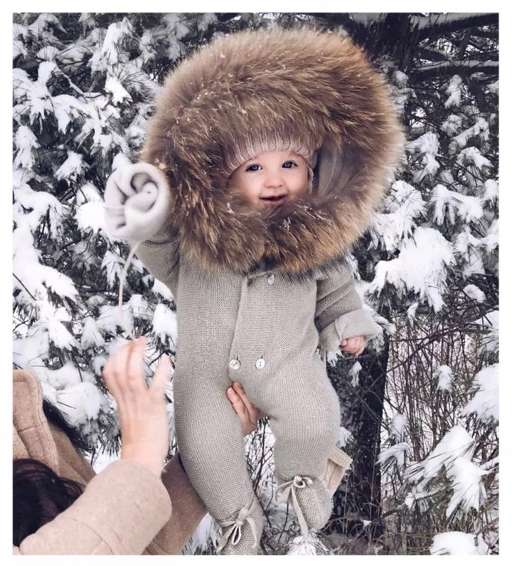 Veste de bébé à poitrine simple cagoulée pour enfants