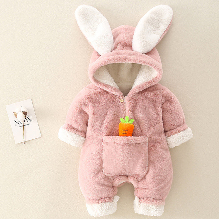 Bunny süper sevimli net net kırmızı bebek kıyafetleri