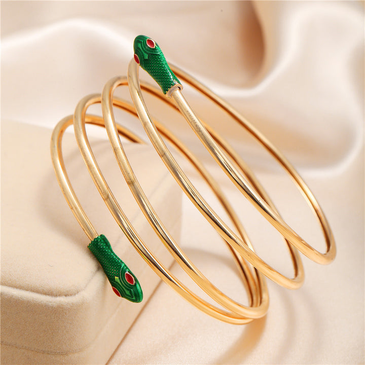 Exaggerated Geometric Snake Bracelet Armbands, Exaggerated Personality And Adjustable