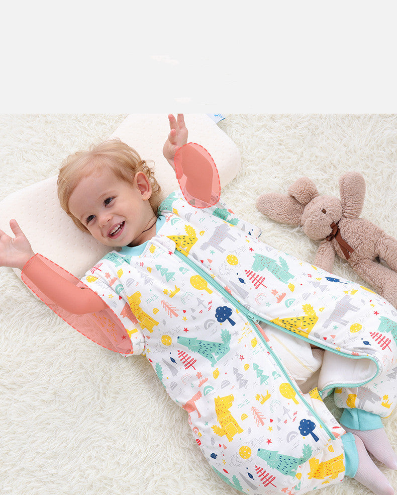 Baby Sleepsacks Cartoon Muster Baby Schlafsack Wagensack für neugeborenes Split Bein