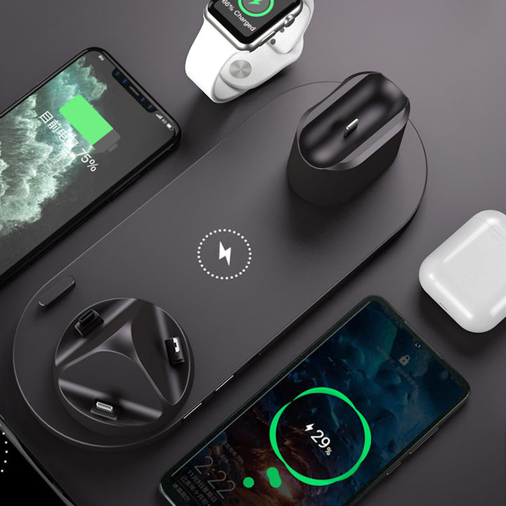 Six-in-one wireless charger for mobile phones