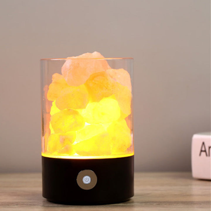 Usb kristal ışık Himalaya tuzu LED lamba
